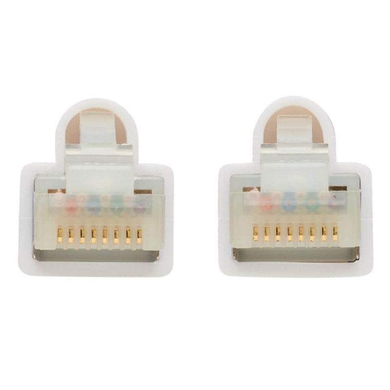 Tripp Lite N262AB-003-WH Cable Ethernet S/FTP Antibacteriano Snagless Certificado Cat6a 10G (RJ45 M/M), PoE, Blanco, 0.91 m [3 pies] - Imagen 4