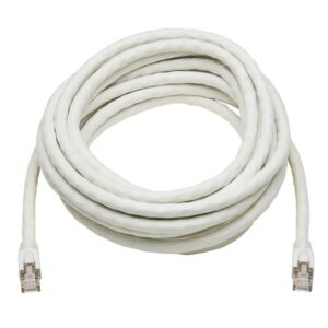 Alternative view of Tripp Lite N272-020-WH Cable S/FTP Patch Ethernet Blindado Snagless Certificado Cat8 25G / 40G (RJ45 M/M), PoE, Blanco, 6.1 m [20 pies]