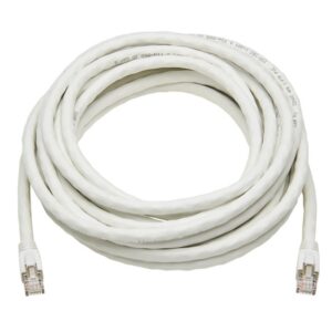 Alternative view of Tripp Lite N272-025-WH Cable S/FTP Patch Ethernet Blindado Snagless Certificado Cat8 25G / 40G (RJ45 M/M), PoE, Blanco, 7.62 m [25 pies]
