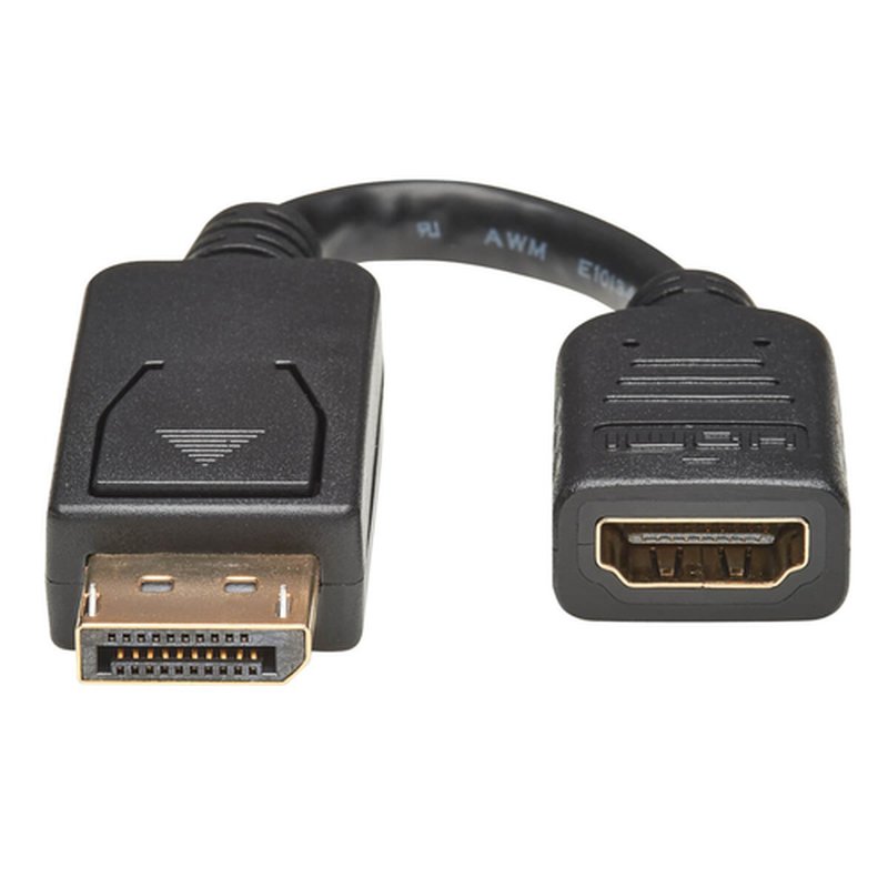 Tripp Lite P136-000 Adaptador Convertidor de Video DisplayPort a HDMI (M/H), 152 mm [6 Pulgadas] - Imagen 2