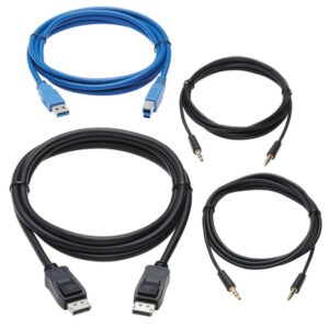 Tripp Lite P785-DPKIT10 cable para video, teclado y ratón (kvm) Negro, Azul 3,5 m