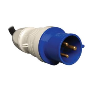 Tripp Lite PDU Monofásico con Medidor Digital, 7.4kW 32A 230V, Instalación Horizontal de 2U en Rack, 18 tomacorrientes (2 C19 y 16 C13), cable de 3.6m [12 pies], clavija de alimentación IEC-309 Azul 230V 32A