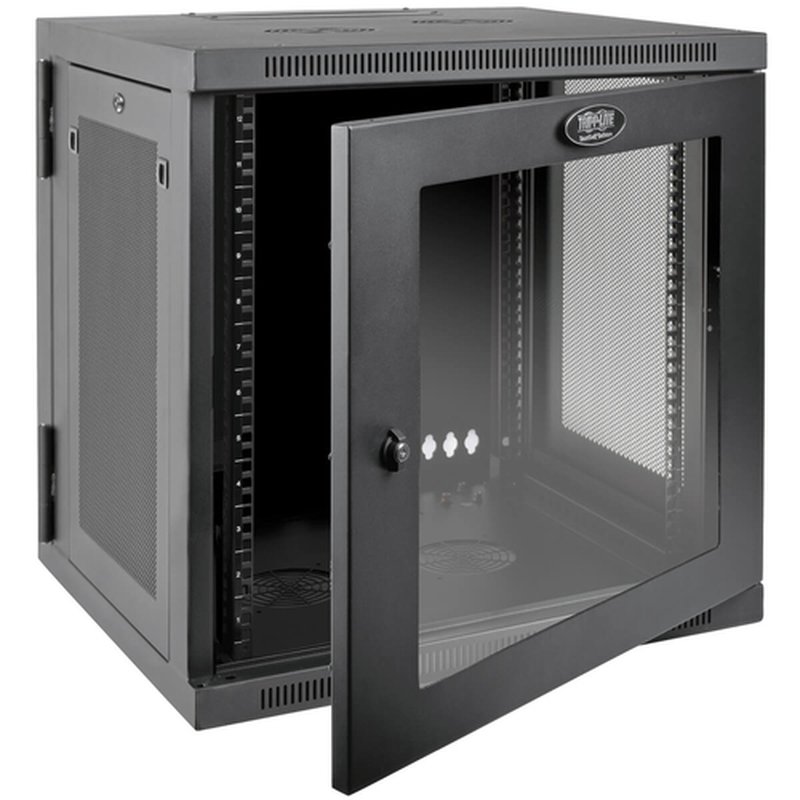Tripp Lite SRW12USDPG Gabinete SmartRack 12U para Instalación en la Pared con Profundidad de UPS con ventana de acrílico transparente y parte posterior abisagrada - Imagen 3