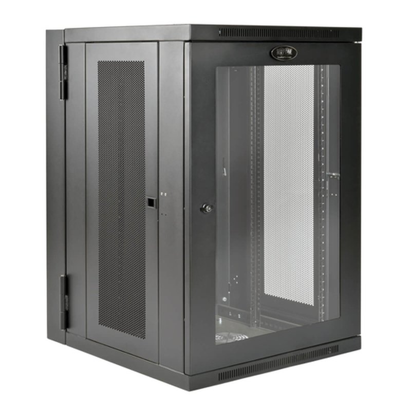 Tripp Lite SRW18USDPG Gabinete Smartrack de 18U para Instalación en la Pared con Profundidad de Ups, Ventana de Acrílico Transparente Y Parte Posterior Abisagrada