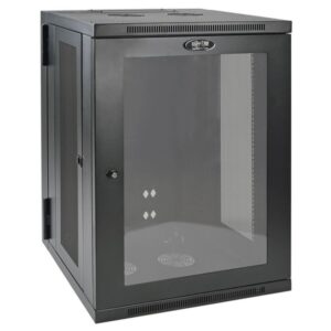Tripp Lite SRW18USG Gabinete Smartrack 18U de Bajo Perfil Y Profundidad de Interruptor para Instalación en Pared, con Ventana de Acrílico Transparente Y Parte Posterior con Bisagras