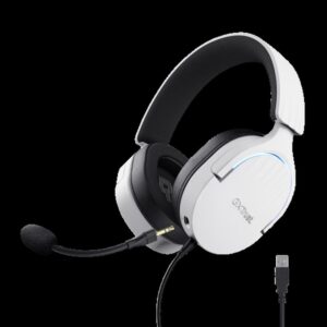 Trust GXT 490 FAYZO Auriculares Alámbrico Diadema Motocicleta USB tipo A Negro, Blanco