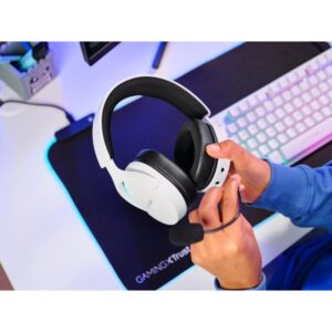 Trust GXT 491W FAYZO Auriculares Inalámbrico y alámbrico Diadema Juego USB Tipo C Bluetooth Negro, Blanco