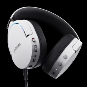 Trust GXT 491W FAYZO Auriculares Inalámbrico y alámbrico Diadema Juego USB Tipo C Bluetooth Negro, Blanco