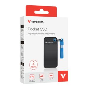 Alternative view of Verbatim Pocket SSD 2 TB USB Tipo C 3.2 Gen 2 (3.1 Gen 2) Negro, Azul