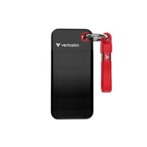 Verbatim Pocket SSD 2 TB USB Tipo C 3.2 Gen 2 (3.1 Gen 2) Negro, Rojo