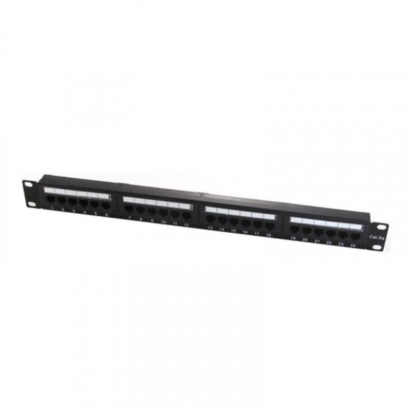 WP 19" Patch Panel Cat.6a UTP 24 RJ45 ports 1U WP 19" Patch Panel Cat.6a UTP 24 RJ45 ports 1U