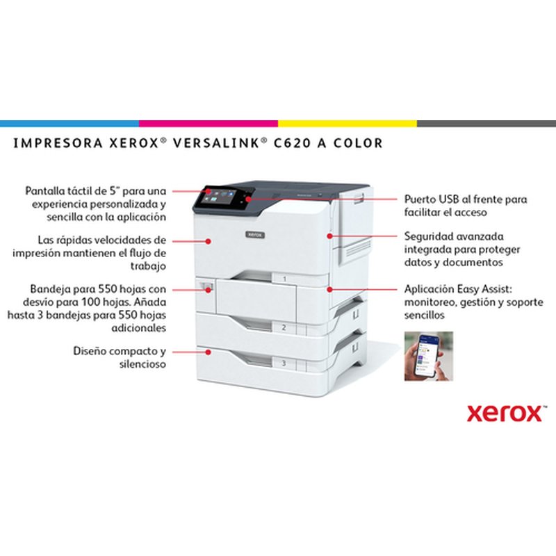 Xerox VersaLink C620V_DN impresora láser Color 1200 x 1200 DPI A4 Xerox VersaLink C620V_DN impresora láser Color 1200 x 1200 DPI A4 - Imagen 4