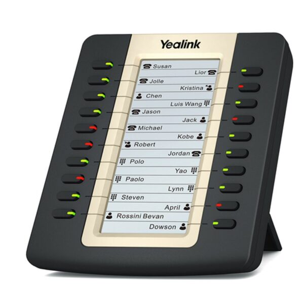 Yealink EXP20 teléfono IP Negro LCD