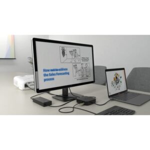 i-tec Thunderbolt 3 Travel Dock Dual 4K Display with Power Delivery 60W + Universal Charger 77 W