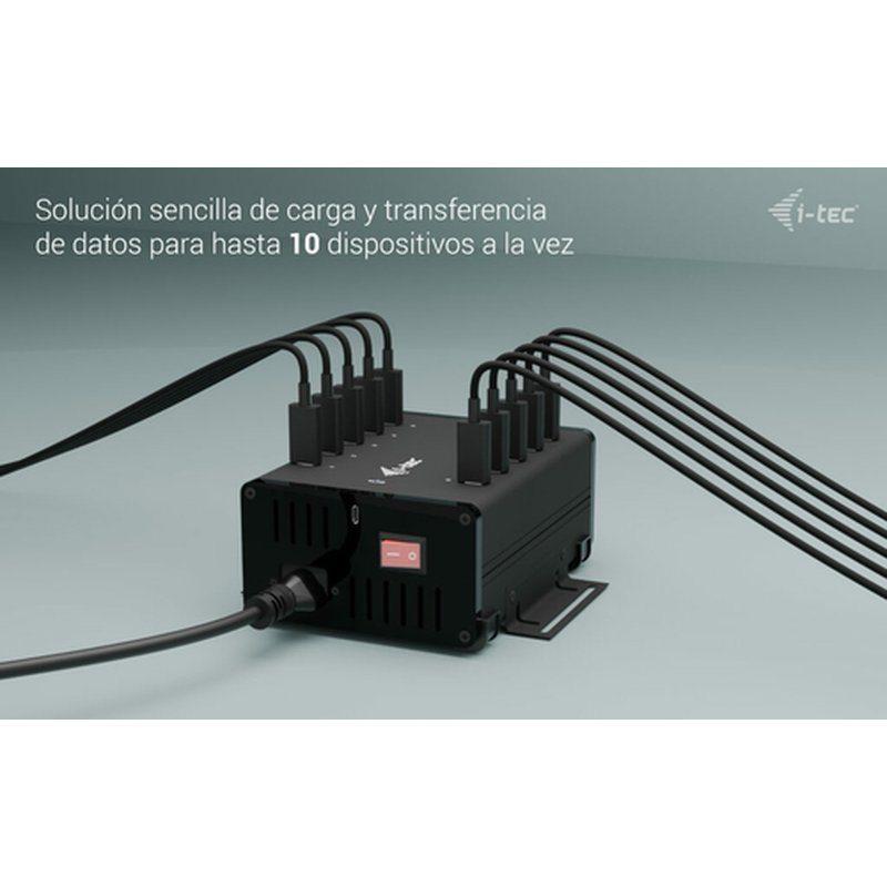 i-tec USB-C/USB-A Metal Charging + data HUB, 15W per port, 10x USB-C - Imagen 6
