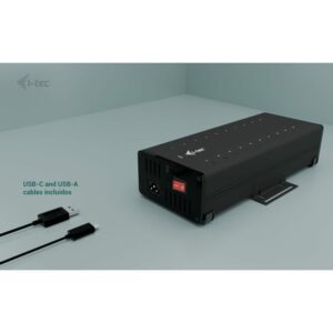 Alternative view of i-tec USB-C/USB-A Metal Charging + data HUB, 15W per port, 20x USB-C