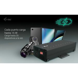 i-tec USB-C/USB-A Metal Charging + data HUB, 15W per port, 20x USB-C