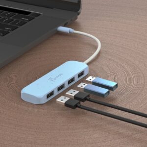 j5create Concentrador USB-C a 4 puertos de tipo A de 2ª generación ecológico