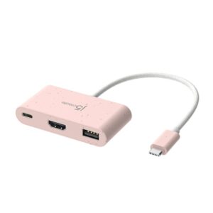 Alternative view of j5create JCA379ER-N USB-C® ecológico a HDMI™ y USB™ de Tipo A con suministro de energía