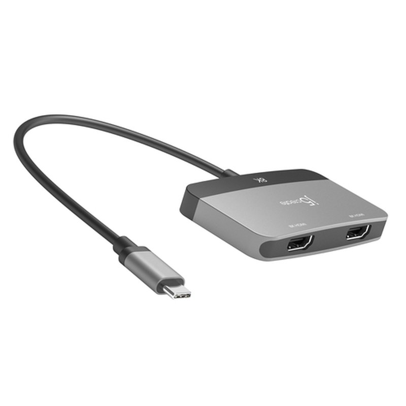 j5create JCA465-N USB-C® de 8K a adaptador de pantalla HDMI™ doble