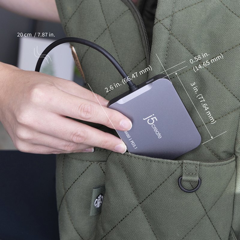 j5create JCD3191-N base para portátil y replicador de puertos Alámbrico USB 3.2 Gen 2 (3.1 Gen 2) Type-C Gris - Imagen 5