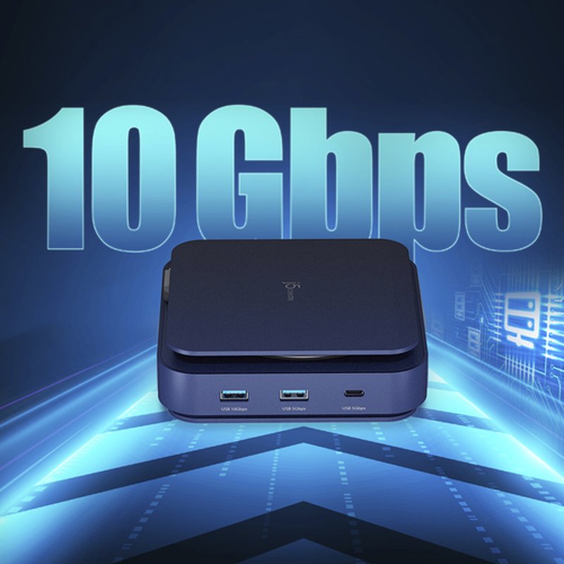 j5create JCD3196-N base para portátil y replicador de puertos Alámbrico USB 3.2 Gen 2 (3.1 Gen 2) Type-C Azul j5create JCD3196-N base para portátil y replicador de puertos Alámbrico USB 3.2 Gen 2 (3.1 Gen 2) Type-C Azul - Imagen 5