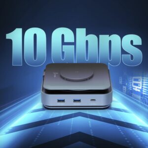 j5create JCD3199P-FN base para portátil y replicador de puertos Alámbrico USB 3.2 Gen 2 (3.1 Gen 2) Type-C Gris