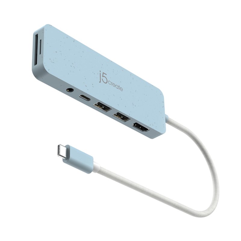 j5create JCD373EC-N Concentrador de múltiples puertos USB-C® ecológico con suministro de energía j5create JCD373EC-N Concentrador de múltiples puertos USB-C® ecológico con suministro de energía