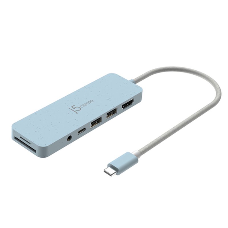 j5create JCD373EC-N Concentrador de múltiples puertos USB-C® ecológico con suministro de energía j5create JCD373EC-N Concentrador de múltiples puertos USB-C® ecológico con suministro de energía - Imagen 2