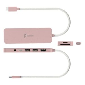 j5create JCD373ER-N Concentrador de múltiples puertos USB-C® ecológico con suministro de energía j5create JCD373ER-N Concentrador de múltiples puertos USB-C® ecológico con suministro de energía