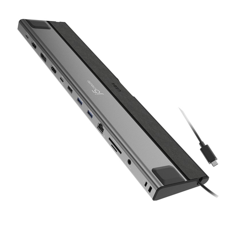 j5create JCD554-N base para portátil y replicador de puertos Alámbrico USB4 Negro, Gris j5create JCD554-N base para portátil y replicador de puertos Alámbrico USB4 Negro, Gris