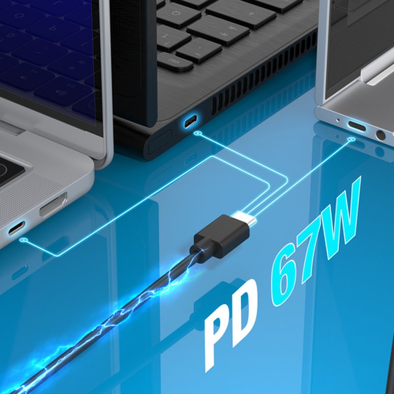 j5create JUP1565DCF3A-FN adaptador e inversor de corriente Universal 67 W Negro - Imagen 5