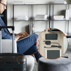 j5create JUP1565DCF3A-FN adaptador e inversor de corriente Universal 67 W Negro