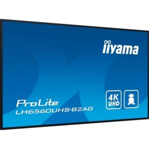 Alternative view of iiyama LH6560UHS-B2AG pantalla de señalización Pizarra de caballete digital 165,1 cm (65") LED Wifi 500 cd / m² 4K Ultra HD Negro Procesador incorporado Android 11 24/7