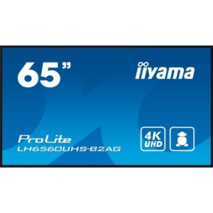 iiyama LH6560UHS-B2AG pantalla de señalización Pizarra de caballete digital 165,1 cm (65") LED Wifi 500 cd / m² 4K Ultra HD Negro Procesador incorporado Android 11 24/7 iiyama LH6560UHS-B2AG pantalla de señalización Pizarra de caballete digital 165,1 cm (65") LED Wifi 500 cd / m² 4K Ultra HD Negro Procesador incorporado Android 11 24/7