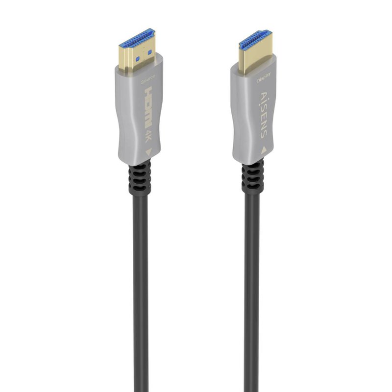 AISENS Cable HDMI V2.0 AOC Premium Alta Velocidad / HEC 4K@60Hz 18Gbps, A/M-A/M, Negro, 10 m