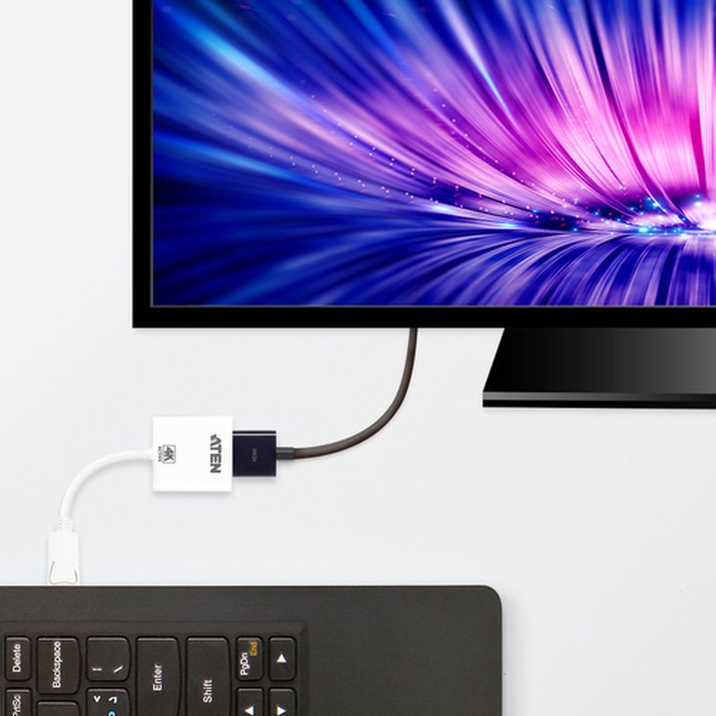 ATEN Adaptador activo de DisplayPort a HDMI 4K - Imagen 2