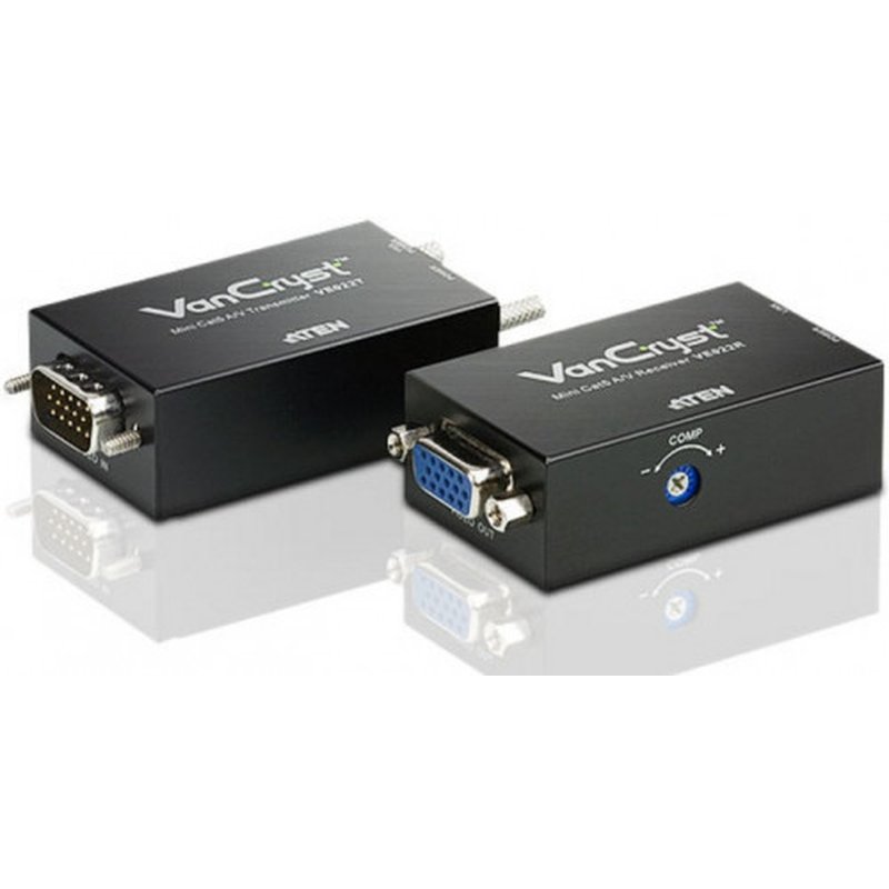 ATEN Extensor Mini-VGA/Audio sobre Cat 5 (1280 x 1024 a 150 m)