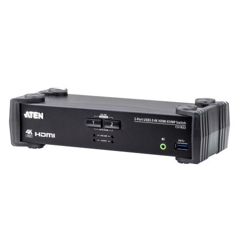 ATEN Switch KVMP™ HDMI 4K USB 3.0 de 2 puertos ATEN Switch KVMP™ HDMI 4K USB 3.0 de 2 puertos