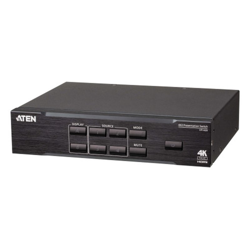 ATEN Switch de presentación True 4K 4 x 2