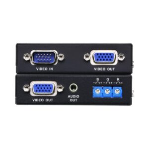 ATEN VE170Q extensor audio/video Transmisor y receptor de señales AV Negro