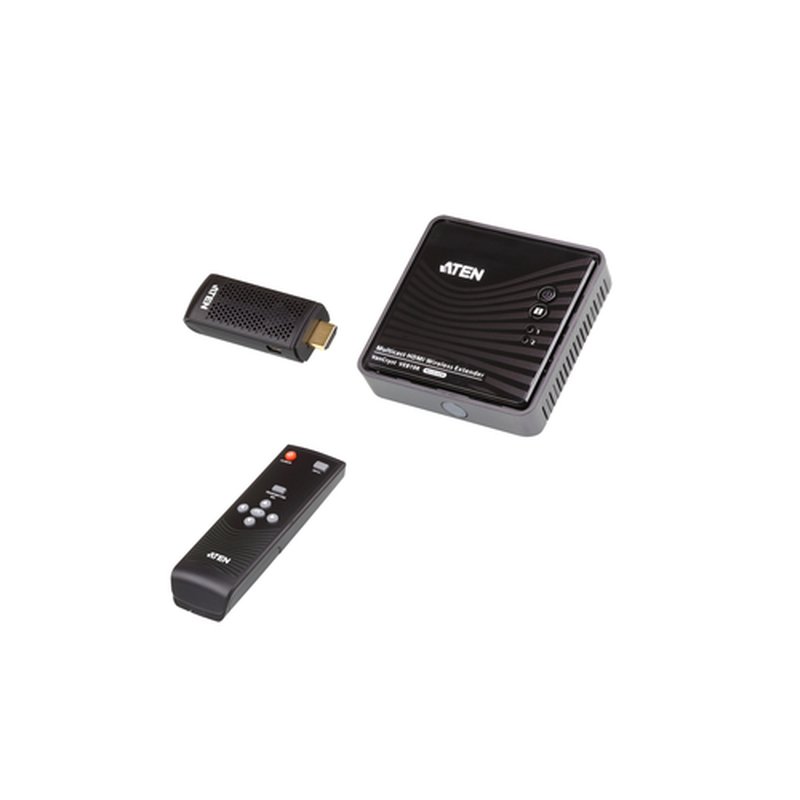 ATEN VE819-AT-G extensor audio/video Transmisor y receptor de señales AV Negro