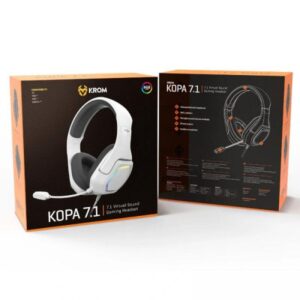AURICULAR GAMING KROM KOPA 7.1 VIRTUAL BLANC
