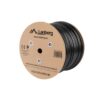 BOBINA CABLE RED LANBERG EXTERIOR UTP RJ45 CAT.6 SOLIDO CU AWG24 305M NEGRO FLU