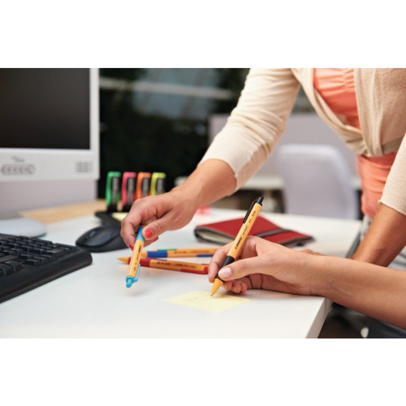 STABILO pointball Azul Bolígrafo de punta retráctil con pulsador 1 pieza(s) | PACK 10 UNIDADES STABILO pointball Azul Bolígrafo de punta retráctil con pulsador 1 pieza(s) | PACK 10 UNIDADES - Imagen 3