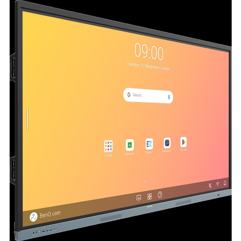 BenQ RE8604 Panel plano interactivo 2,18 m (86") 450 cd / m² 4K Ultra HD Negro, Gris Pantalla táctil Procesador incorporado Android - Imagen 3