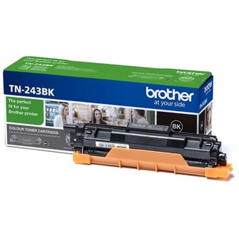 Brother TN-243BK cartucho de tóner 1 pieza(s) Original Negro