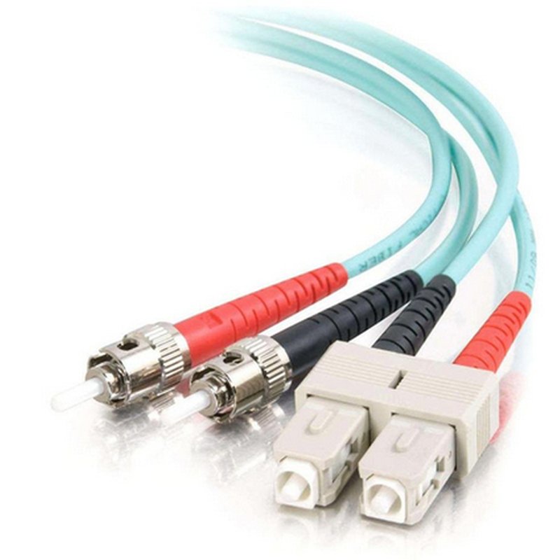 C2G 85525 cable de fibra optica 5 m SC ST OFNR Turquesa