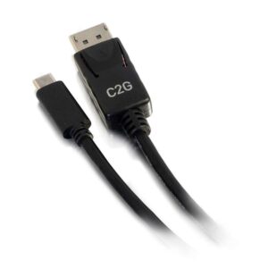 C2G Cable adaptador de USB-C a DisplayPort™ de 1,8 m, 4K 30 Hz, negro