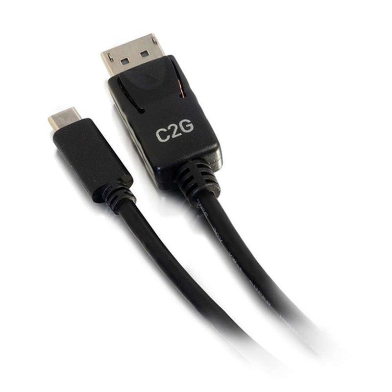 C2G Cable adaptador de USB-C a DisplayPort™ de 1,8 m, 4K 30 Hz, negro - Imagen 2